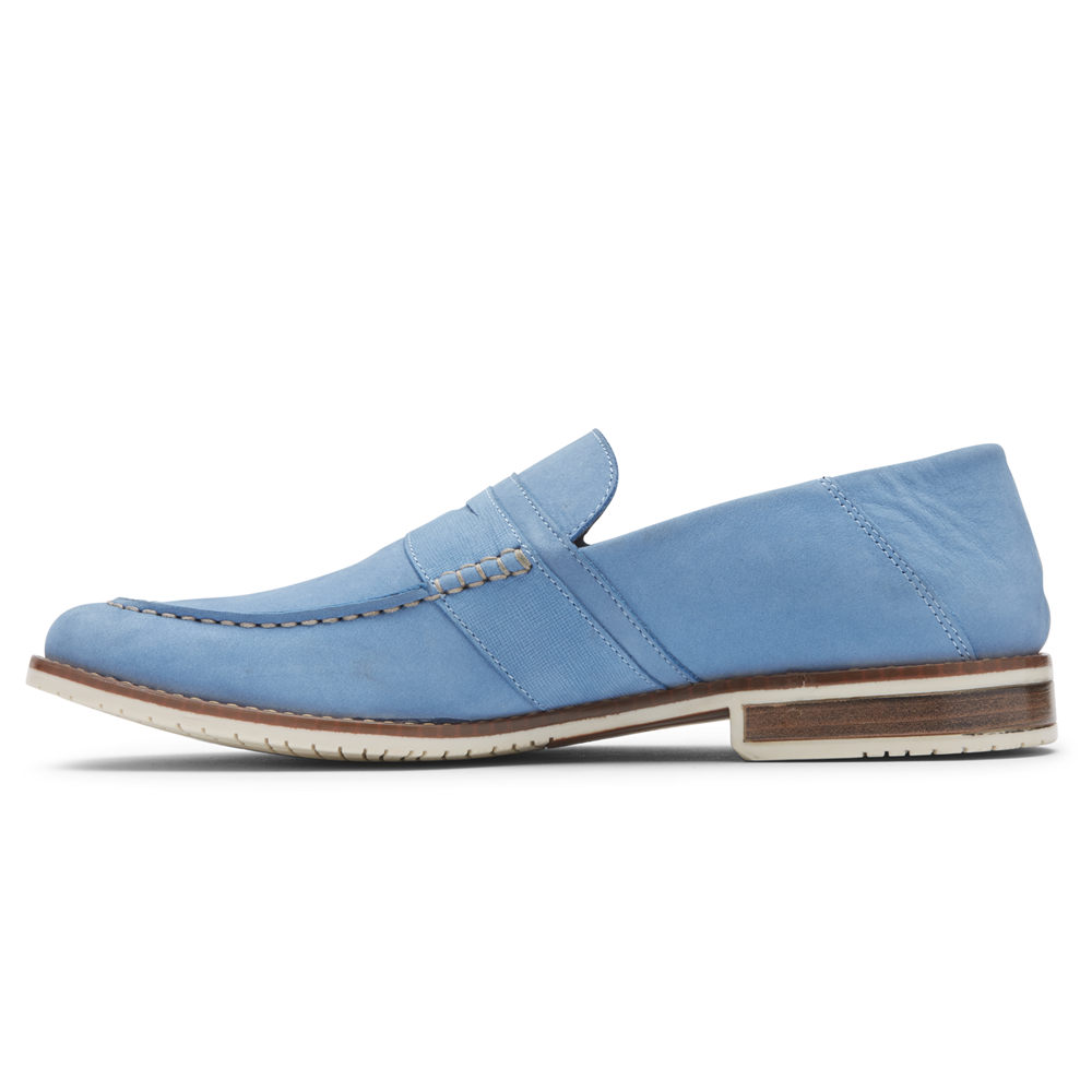 Rockport Mens Loafers Blue - Style Purpose 3 Penny - UK 369-TJEIZQ